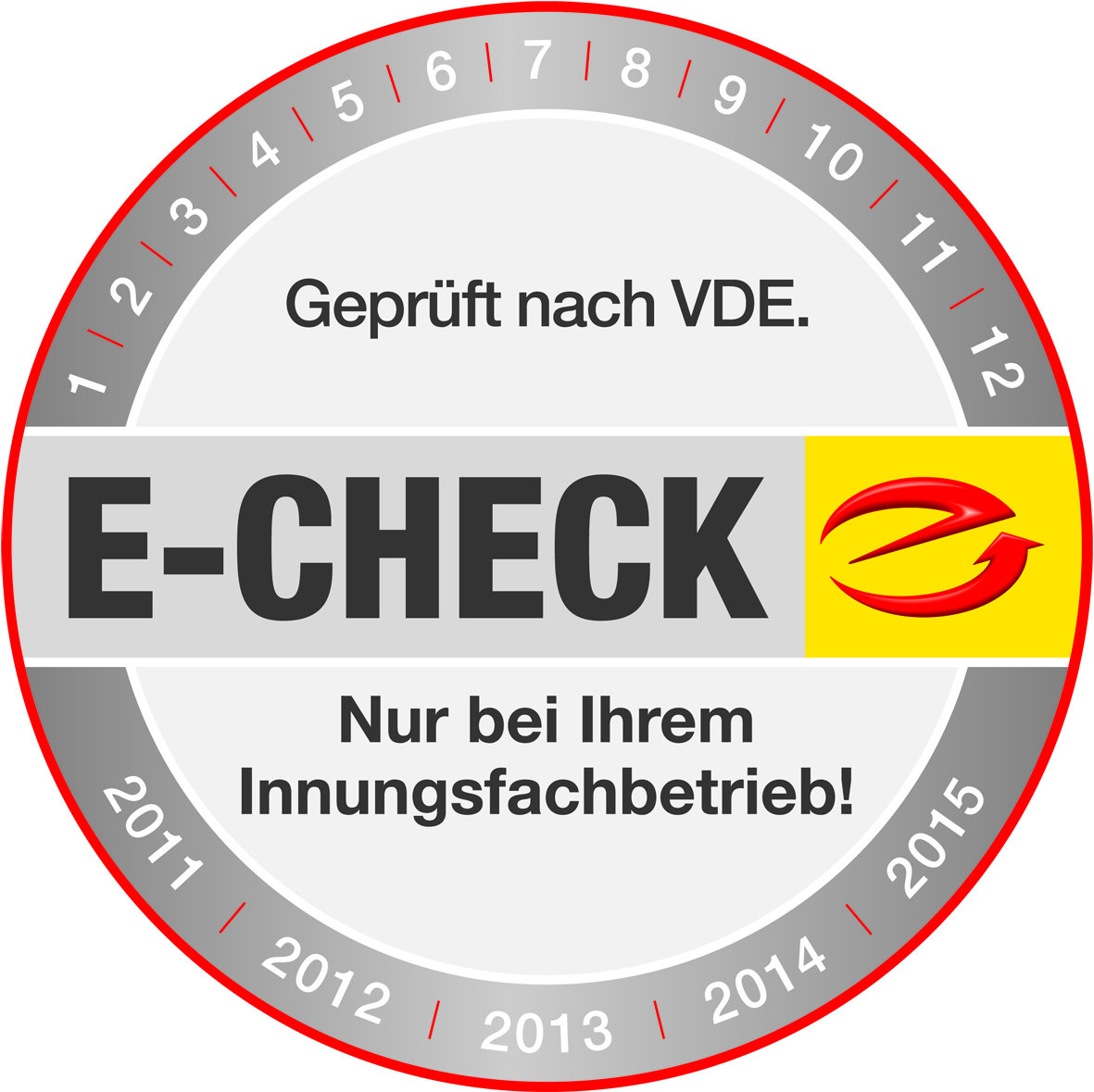 E-Check Plakette